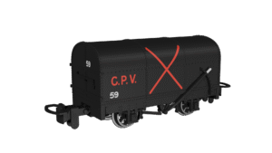 Rapido 990202 - 009 Gunpowder Van -  Black with Red Cross No.59