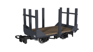 Rapido 990702 - 009 Stake Wagon -  Plain Dark Grey No.44
