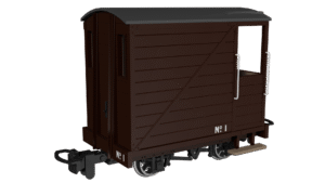 Rapido 990801 - 009 Single Veranda Brake Van -  Plain Brown No.1