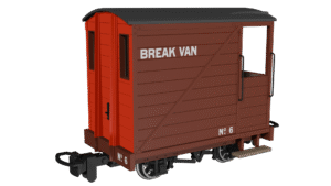 Rapido 990802 - 009 Single Veranda Brake Van -  Brown with Red Ends No.6
