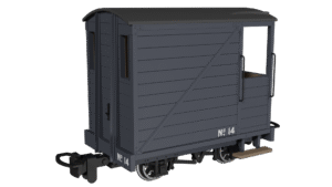 Rapido 990804 - 009 Single Veranda Brake Van -  Plain Dark Grey No.14