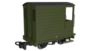 Rapido 990805 - 009 Single Veranda Brake Van -  Plain Green No.11