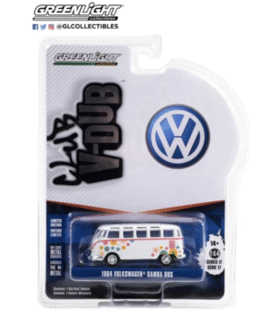 Bachmann Europe plc Club V Dub Series VW Type T Samba Bus Flower Power AM