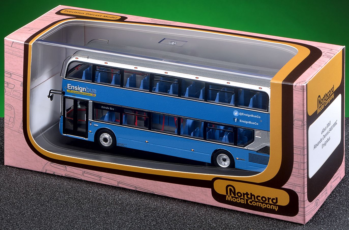 Northcord Model Company UK0063 ADL Enviro400MMC Ensign Bus 132 YX66 WLH 1:76 Scale