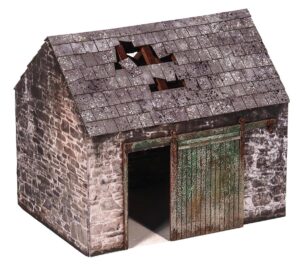 Scale Model Scenery  KX057 - OO/HO kit Derelict Barn