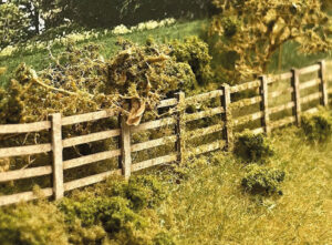 Scale Model Scenery  LX006 - OO/HO kit 4ft Post & Rail Fencing