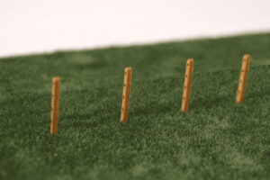 Scale Model Scenery  LX058 - OO/HO kit 4ft Fence Posts (pre-drilled)