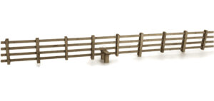 Scale Model Scenery  LX236 - OO/HO kit 4ft Post & Rail Fencing (Natural Wood)