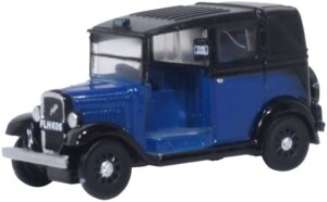 Oxford Diecast 120AT002 Austin Low Loader Taxi Oxford Blue  - 1:120 Scale