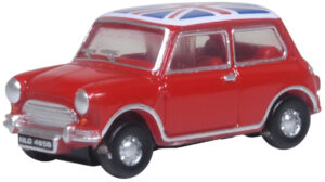 Oxford Diecast 120MN001 Mini Tartan Red/Union Jack  - 1:120 Scale