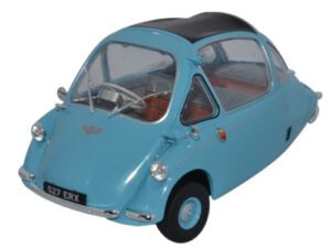 Oxford Diecast 18HE001 Heinkel Trojan RHD - Roman Blue  - 1:18 Scale