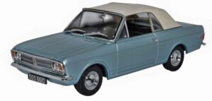 Oxford Diecast 43CCC001A Ford Cortina MkII Crayford Convertible Blu  - 1:43 Scale