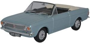 Oxford Diecast 43CCC001B Ford Cortina MkII Crayford Convertible Blue Mink (Roof Down) - 1:43 Scale