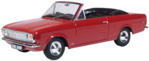 Oxford Diecast 43CCC003 Ford Cortina Crayford Open Dragoon Red  - 1:43 Scale
