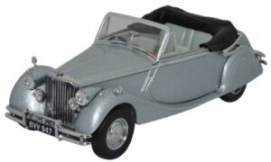 Oxford Diecast 43JAG5001 Jaguar MkV DHC Open - Opalescent Silver  - 1:43 Scale