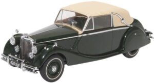 Oxford Diecast 43JAG5002 Jaguar MkV DHC Closed British Racing Green  - 1:43 Scale