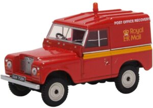 Oxford Diecast 43LR2AS002 Land Rover s.IIA SWB Hard Top Royal Mail Post Office Recovery - 1:43 Scale