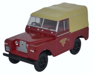 Oxford Diecast 43LR2S002 Land Rover S2 SWB Canvas - British Rail  - 1:43 Scale
