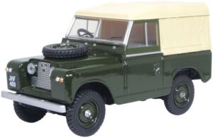 Oxford Diecast 43LR2S008 Land Rover Series II SWB Canvas Bronze Green - 1:43 Scale