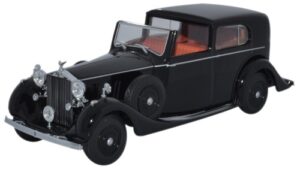 Oxford Diecast 43RRP3001 Rolls Royce Phantom 3 SdV Mulliner Black  - 1:43 Scale