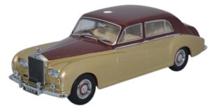 Oxford Diecast 43RRP5002 Rolls Royce Phantom V James Young Burgundy  - 1:43 Scale