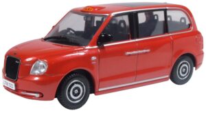 Oxford Diecast 43TX5002 LEVC TX Taxi Tupelo Red  - 1:43 Scale