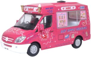 Oxford Diecast 43WM009 Mercedes Whitby Mondial Ice Cream Van Tonibell - 1:43 Scale