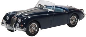 Oxford Diecast 43XK150009 Jaguar XK150 Roadster Indigo Blue  - 1:43 Scale