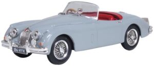 Oxford Diecast 43XK150010 Jaguar XK150 Roadster Mist Grey  - 1:43 Scale