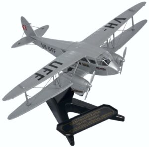 Oxford Diecast 72DR013 DH Dragon Rapide VH-UFF Australian Nationa  - 1:72 Scale