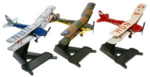Oxford Diecast 72TM004 DH Tiger Moth 'Glasmoth' Set (3pcs)  - 1:72 Scale
