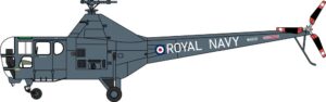 Oxford Diecast 72WD001 Westland Dragonfly Royal Navy WH991Yorkshi  - 1:72 Scale