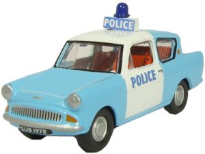 Oxford Diecast 76105003 Ford Anglia - Police Panda  - 1:76 Scale