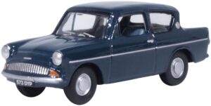 Oxford Diecast 76105011 Ford Anglia Ambassador Blue  - 1:76 Scale