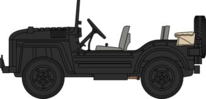 Oxford Diecast 76AC003 Austin Champ Royal Military Police Berlin 1954 - 1:76 Scale