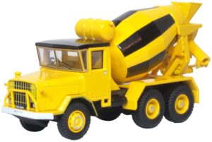 Oxford Diecast 76ACM002 AEC 690 Cement Mixer Yellow and Black  - 1:76 Scale