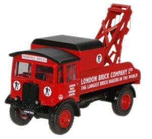 Oxford Diecast 76AEC004 AEC Matador Wrecker - London Brick J12  - 1:76 Scale
