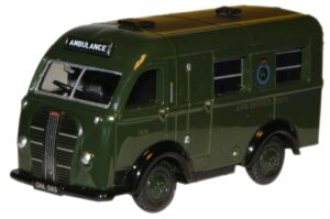 Oxford Diecast 76AK014 Austin Welfarer Ambulance - Civil Defence  - 1:76 Scale