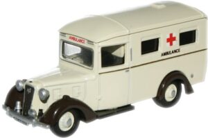 Oxford Diecast 76AMB001 Austin 18 Ambulance Rolls Royce Work  - 1:76 Scale