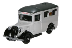 Oxford Diecast 76AMB003 Austin 18 Ambulance - Carlisle  - 1:76 Scale