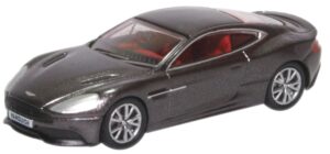 Oxford Diecast 76AMV003 Aston Martin Vanquish Coupe Quantum Silver  - 1:76 Scale