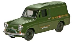 Oxford Diecast 76ANG005 Ford Anglia Van - Po Telephones (Green)  - 1:76 Scale