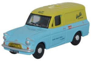Oxford Diecast 76ANG008 Ford Anglia Van - Walls  - 1:76 Scale