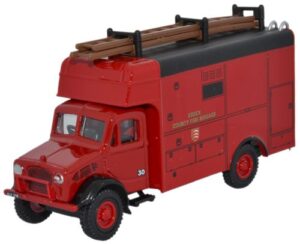 Oxford Diecast 76BD002 Bedford OW Luton - Essex Fire Brigade  - 1:76 Scale
