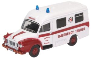 Oxford Diecast 76BED007 Bedford J1 Ambulance Dundalk Fire Service  - 1:76 Scale