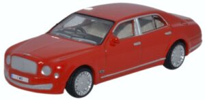 Oxford Diecast 76BM004 Bentley Mulsanne - St James Red  - 1:76 Scale