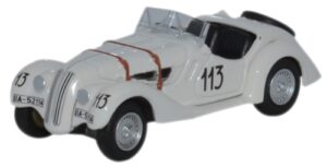 Oxford Diecast 76BM28001 BMW 328 Mille Miglia 1938 Fane/James  - 1:76 Scale