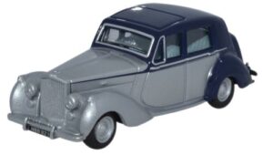 Oxford Diecast 76BN6004 Bentley MkVI - Midnight Blue -Shell Grey  - 1:76 Scale