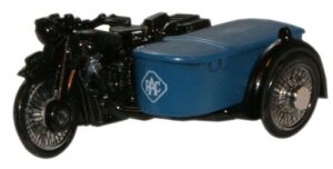 Oxford Diecast 76BSA002 BSA Motorcycle & Sidecar - RAC  - 1:76 Scale