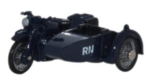 Oxford Diecast 76BSA007 Motorbike/Sidecar Royal Navy  - 1:76 Scale